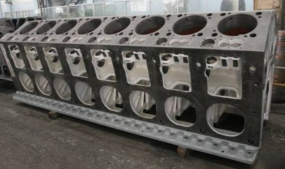 V-type cylinder block Logo